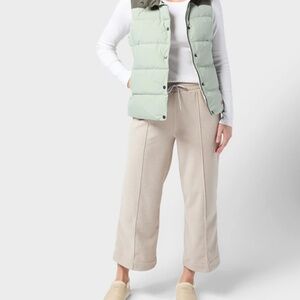 WHITE Stio Turpin fleece cropped pant small wide